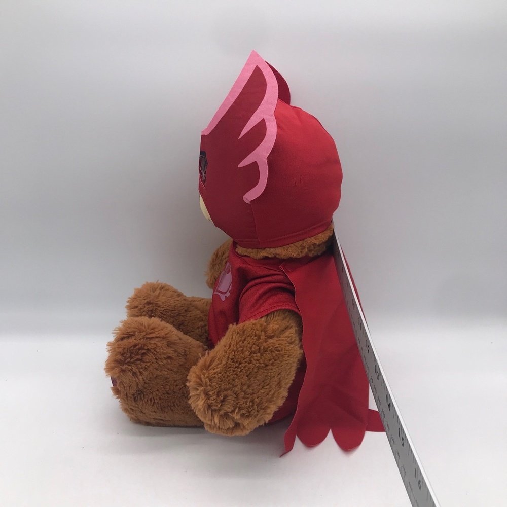 Build-A-Bear Workshop PJ Masks Owlette Bear Brown Red 17 IN Plush Stuffed Animal - Picture 4 of 14